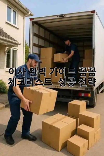 🏡 이사 완벽 가이드: 꼼꼼 체크리스트 & 성공 전략 ✨