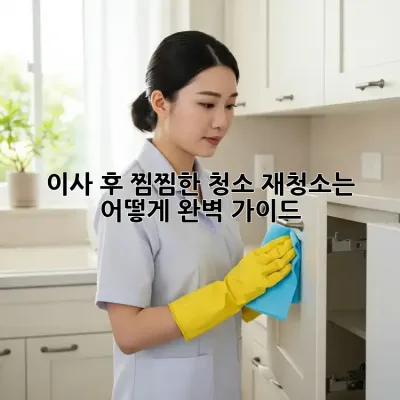 이사 후 찜찜한 청소, 재청소는 어떻게? 완벽 가이드!
